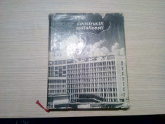 CONSTRUCTII SPITALICESTI - A.Teodorescu, Emilian Machedon -1971, 282 p. foto