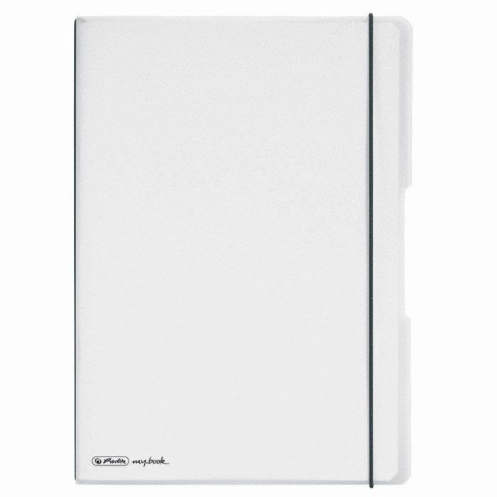 CAIET MY.BOOK FLEX A4 2X40F DICTANDO+PATRATELE TRANSPARENT CU LOGO NEGRU