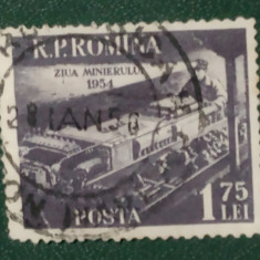Romania 1954 LP 365 ziua minerului 1v stampilat