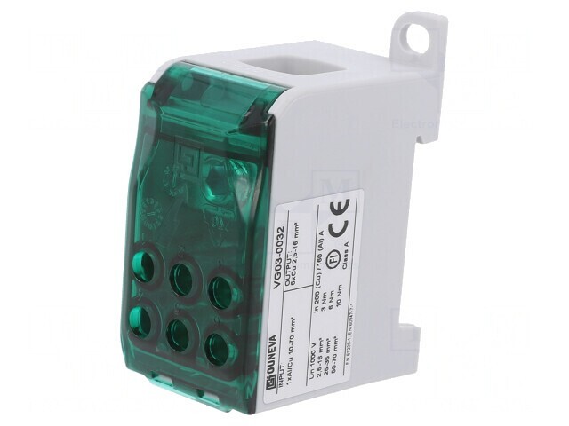 Bloc de Distribuție cu 7 Borne și Lățime 32,4mm