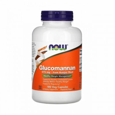 Glucomannan From Konjak Root 575 miligrame 180 capsule Now Foods foto