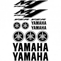 Set 13 Stickere Yamaha YZR M1 Negru foto