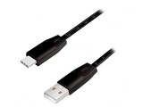 Cablu USB 2.0 USB-A la USB-C 1m Negru