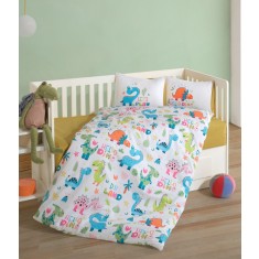 Lenjerie pentru pătuț de copii Clasy Dinoland
