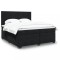 vidaXL Pat box spring cu saltea, negru, 180x200 cm, catifea 3293274