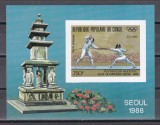 Congo 1988 - Jocurile Olimpice - Seul - Pentatlon Modern, Colita DE LUX NDT, MNH