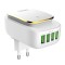 Incarcator Retea cu functie de lumina de noapte LDNIO A4405, 3x USB, 22W