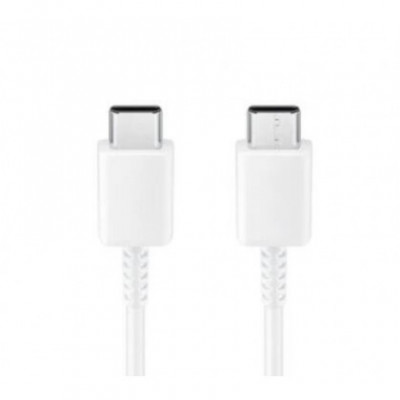 Cablu de Date si Incarcare USB Type-C la USB Type-C Samsung EP-DN970BWE, 5A, 1 m, Alb, Bulk foto