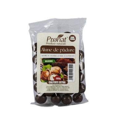 Alune de Padure Invelite in Ciocolata Pronat 100gr foto