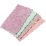 Set 4 Lavete din Microfibra, pentru Vase si Sters Praful pe Mobila, Multifunctionale, 26 x 16 cm, Multicolor, Premium 4 4 26 cm 16 cm 3 mm Multicolor