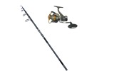 Set Pescuit Crap Splendid 3.9m, Mulineta KT5000A, 4 Rulmenti, Tambur Aluminiu, 160-360g