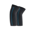Set de 2 compresii pentru cot Glsety, textil, albastru/negru, marimea M