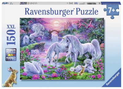 Puzzle Unicorni la apus, 150 piese foto