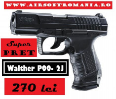 Pistol Walther P99 DAO CO2 2Joules airsoft Blowback foto