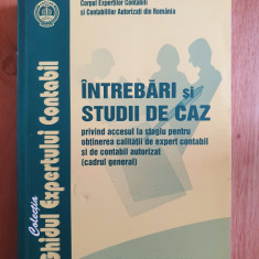 INTREBARI SI STUDII DE CAZ - OBTINEREA CALITATII EXPERT CONTABIL