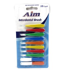 Set 10x Periute Interdentare, AIM, Curatare Eficienta intre Dinti, Aparat Dentar, Diverse Culori si