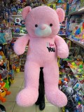 Urs roz mare de plus I Love You 1,2m