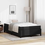 Cumpara ieftin Cadru de pat cu saltea Negru 120 x 190 cm tesatura