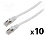 Cabluri Patch LANBERG F/UTP 6 litat CCA PVC gri 3m 26AWG - 10 buc.