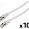 Cabluri Patch LANBERG F/UTP 6 litat CCA PVC gri 3m 26AWG - 10 buc.