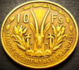 Cumpara ieftin Moneda exotica 10 FRANCI - AFRICA OCCIDENTALA, anul 1956 * cod 4861