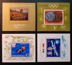 ROMANIA 1972 1976 1981 - 4 COLITE MNH