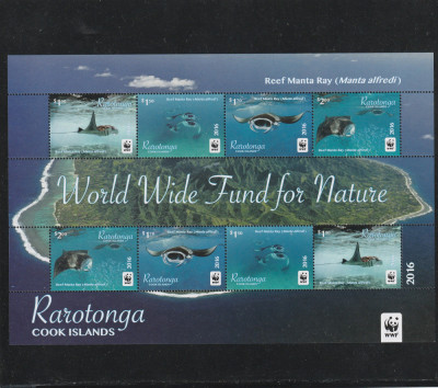 Rarotonga 2016-Fauna,WWF,Testoase,coala mica-2 serii,MNH,Mi,54-57KB foto