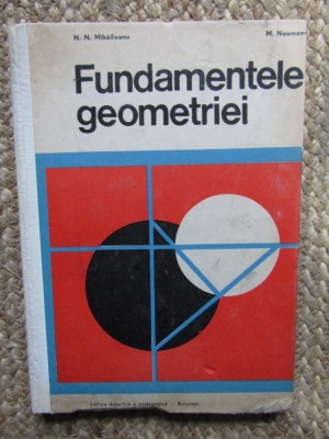 N. N. Mihaileanu - Fundamentele geometriei foto