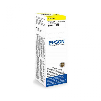 Cartus cerneala epson t6644 yellow capacitate 70ml pentru echipamente ciss l100/l110/l200/l210/l300/l355/l550 foto