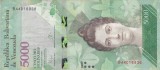 VENEZUELA 5.000 bolivares 18 august 2016 XF!!!