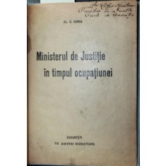MINISTERUL DE JUSTITIE IN TIMPUL OCUPATIUNEI
