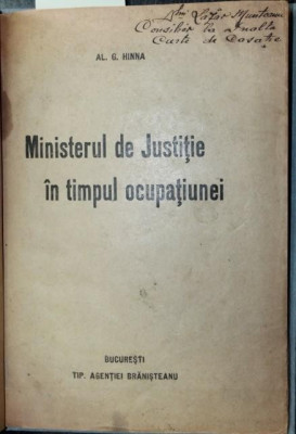 MINISTERUL DE JUSTITIE IN TIMPUL OCUPATIUNEI foto