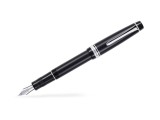 Stilou Justus 95 Pilot negru rhodiu varf fin