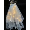 Voal Luminos pentru Copii, Flippy, Lumina Alb Cald, pentru Halloween, Cosplay, Craciun, Carnaval, Paste, Ziua Copilului, Bumbac/Poliester, Marime univ