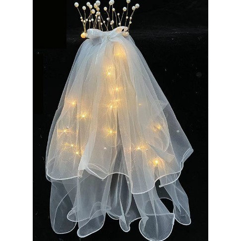 Voal Luminos pentru Copii, Flippy, Lumina Alb Cald, pentru Halloween, Cosplay, Craciun, Carnaval, Paste, Ziua Copilului, Bumbac/Poliester, Marime univ