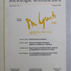 SOCIOLOGIE ROMANEASCA , REVISTA , VOLUMUL IV , NR. 3 , 2006