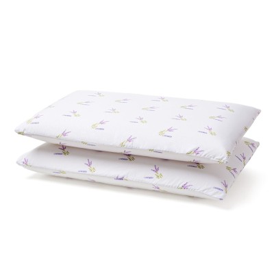 Perna pentru dormit Memory Lavender, spuma cu memorie + microfibra supersoft, 40 x 70 cm, set 2 bucati foto