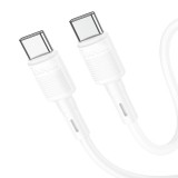 Cablu Date si Incarcare HOCO, X83 Victory, USB Type-C la USB Type-C, 1m, PD60W, 3A, Alb
