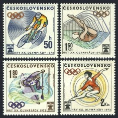 Cehoslovacia 1972 - Jocurile Olimpice, sport, serie neuzata