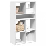 VidaXL Bibliotecă, alb, 66x31x112 cm, lemn prelucrat