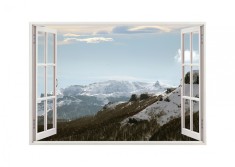 Autocolant decorativ, Fereastra, Natura si peisaje, Multicolor, 85 cm, 2245ST foto