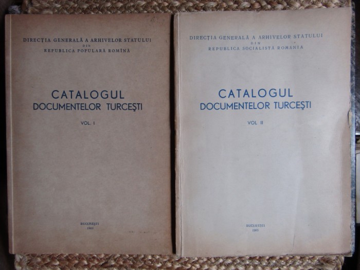 Catalogul Documentelor Turcesti VOL 1 si 2 - Mihail Guboglu