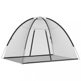 Plasa tantari Mongolia cu usi, 220 ochiuri negru 200x150x140 cm