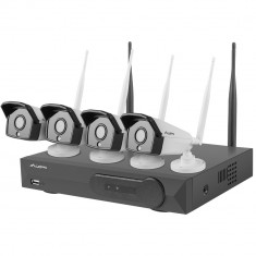 Kit supraveghere video Lanberg 4 camere 2MP + NVR WiFi 4 canale (ICS-0404-0020) foto