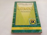 Manual de Matematica pentru clasa a IX-a C.Nastasescu,RF10/0