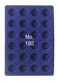 SAFE 192 Tava mare albastra pentru monede cu 24 locasuri de 38 mm
