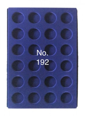 SAFE 192 Tava mare albastra pentru monede cu 24 locasuri de 38 mm foto
