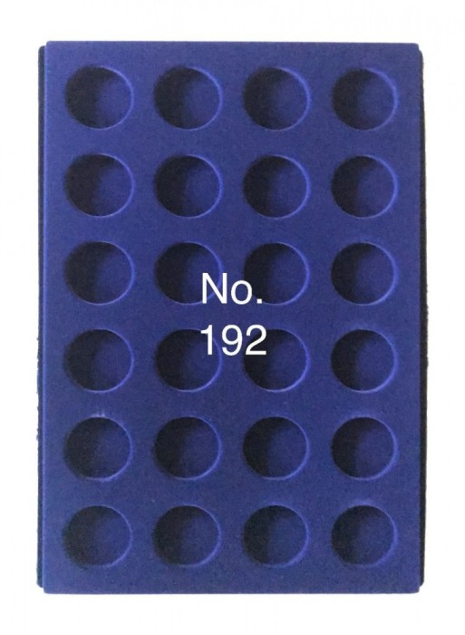 SAFE 192 Tava mare albastra pentru monede cu 24 locasuri de 38 mm