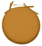 Pernă De Scaun Ronde Nelson 40X40 Cm, Culoare Muștar, 100% Poliester