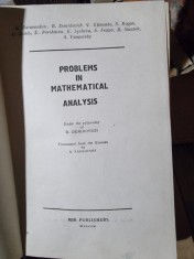 PROBLEMS IN MATHEMATICAL ANALYSIS - B. DEMIDOVICH (PROBLEME DE ANALIZA MATEMATICA)